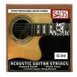 Economy Single Acoustic Guitar String SPOCK 0.24/G-3rd/SA35 